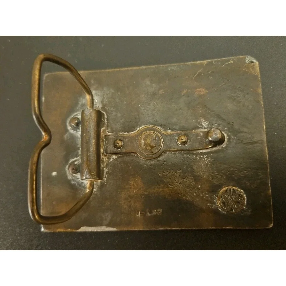 Vintage Anheuser Busch  Mens Brass Belt Buckle‎ / 1970's / 1-132  (522)